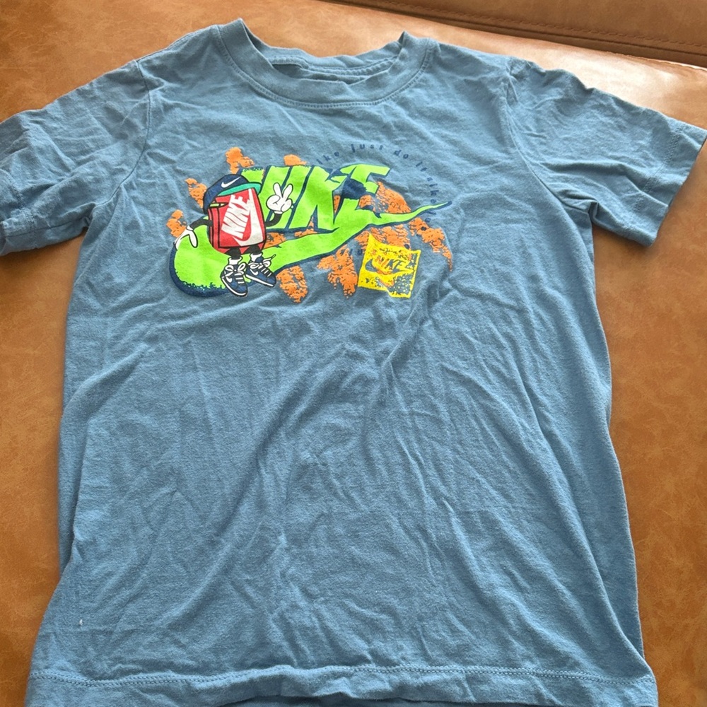 Boy’s Nike Blue Graphic T-Shirt - Short Sleeve - Size Small